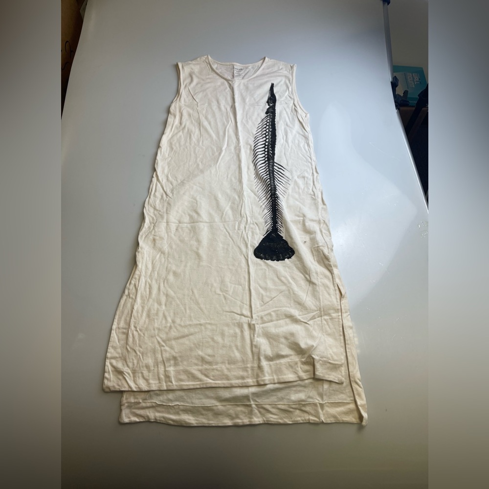 Osklen Pirarucu Skeleton Maxi Dress Y8-49